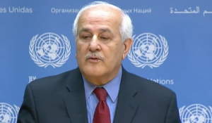 Palestinian envoy to U.N. Riyad Mansour - YouTube screenshot