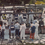 The aftermath of a bus bombing in Haifa in 2003. Photo: Wikimedia, B. Železník